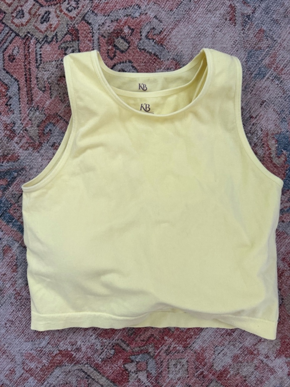 Kindred Bravely Yellow Crop Nursing Tank Top